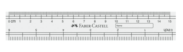 Faber Castell lineal 15 cm