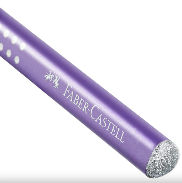 Faber Castell Jumbo Sparkle Blyant Lilla/Glitter