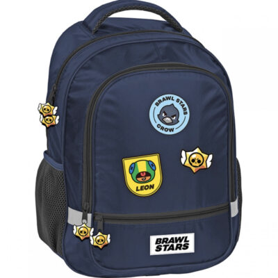Rygsæk med Stars logoer i flot blå farve - find den hos skoletilbehør