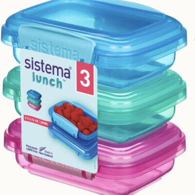 Sistema Lunch Packs 3-pack 200 ml. en praktisk størrelse til en let frokost eller snack - skoletilbehør